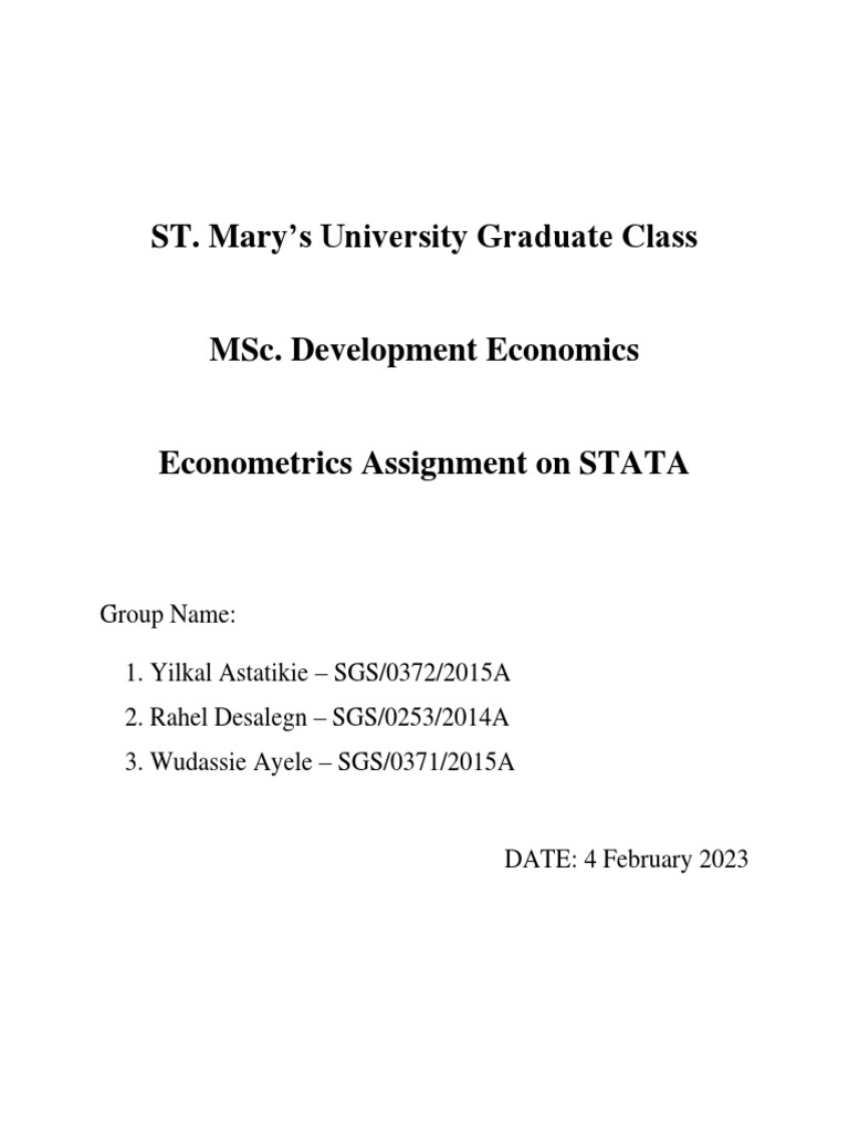 Stata priliminary data analysis pdf coefficient of determination