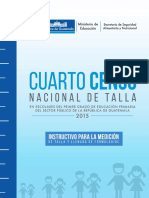 Instructivo Censo de Talla Guatemala 2015