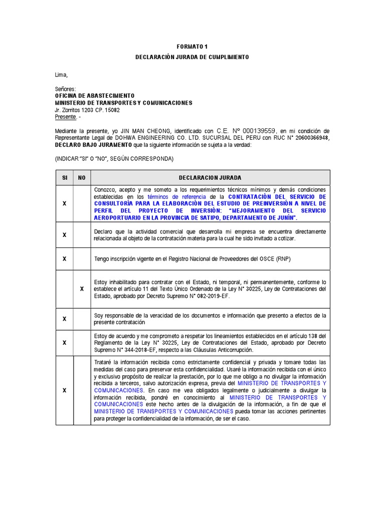 Formato 1 | PDF
