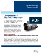EN - AC Compressor Oil - Troubleshooting - Bulletin