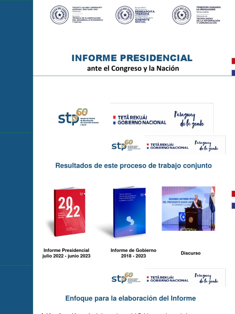 Informe Presidencial 2023 Reuniones PDF