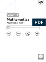 Y3 Arithmetic Full Test 1
