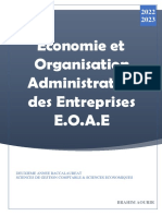 Cours Économie Et Organisation Administrative Des Entreprises EOAE 2023