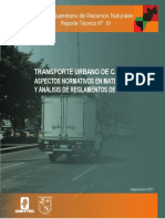 Aspectos Normativos en Materia Ambiental Y Análisis de Reglamentos de Tránsito Transporte Urbano de Carga