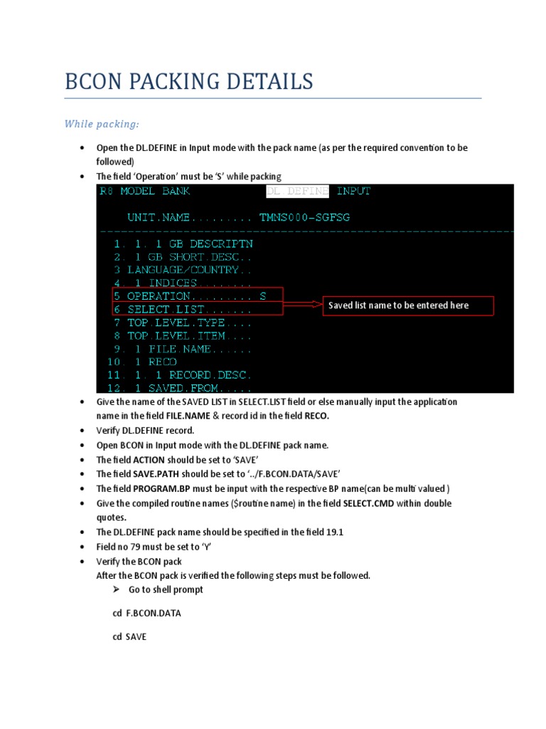 BCON Packing and Release Instructions | PDF | Computers | Technology ...