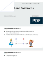 PKI, Trust and Passwords: CS431 Computer and Network Security