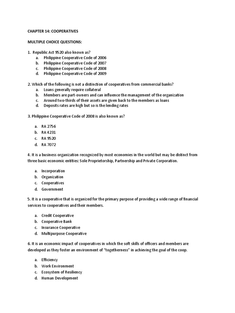 Understanding Cooperatives: Key Concepts | PDF | Business
