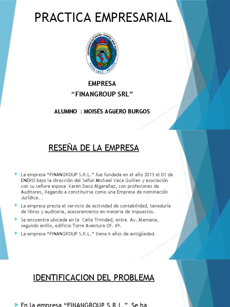 Propuesta de Mejora en FINANGROUP SRL | PDF | Finanzas y dinero