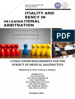 International Arbitration Cover Page