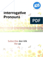 Interogative Pronoun