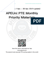 Apeuni Pte Monthly Priority Materials