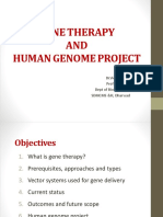 Gene Therapy AND Human Genome Project: DR - Vidya.S.Patil Prof and Head Dept of Biochemistry SDMCMS &H, Dharwad