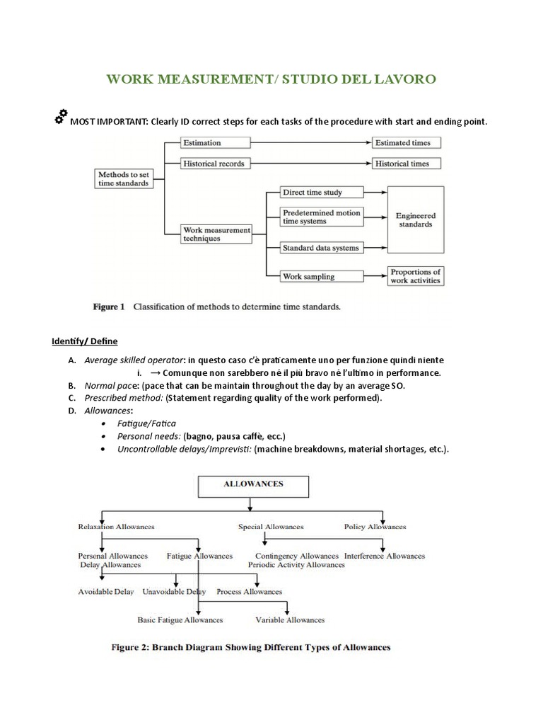 Work Measurement - TIME STUDY | PDF
