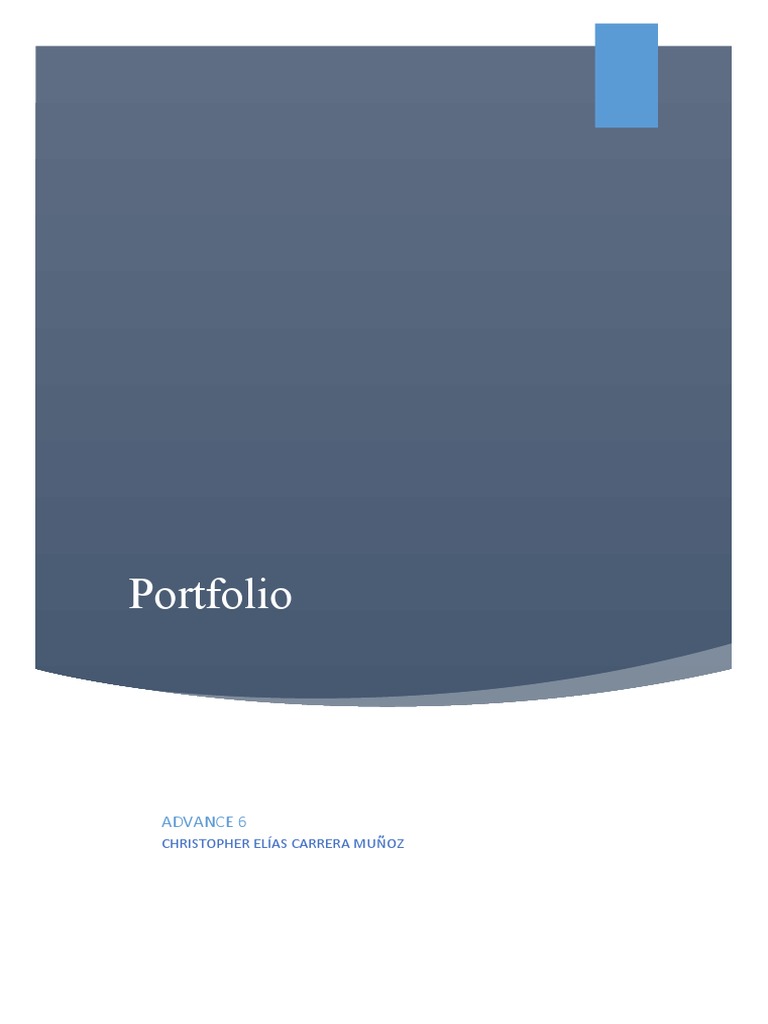 Portfolio Advance 6 Pdf Cognitive Science Psychology