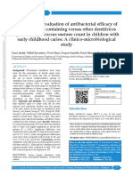 Comparative Evaluation of Antibacterial Efficacy.9