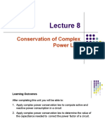 BEF 23803 - Lecture 8 - Conservation of Complex Power