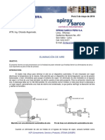 Eliminacion de Aire - Proceso