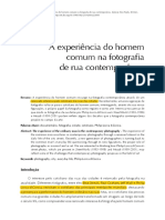 ARTIGO homem comum na fotografia contemporanea rua