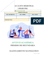 Aptitud Académica Primero