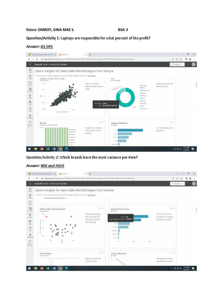 Power BI Dashboard Insights and Analysis | PDF | Page Layout | Mobile App