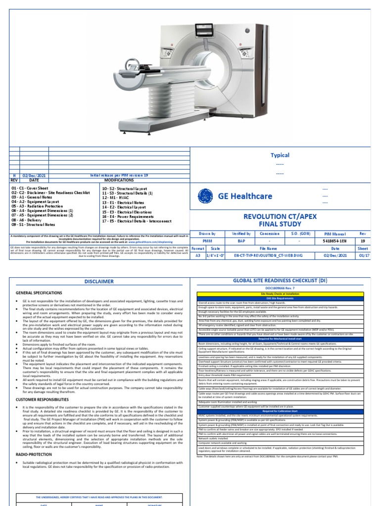 GE Healthcare Site Prep Guide | PDF