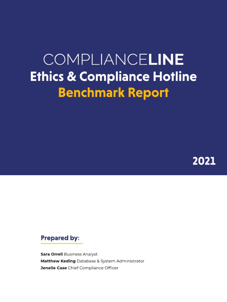 2021 ComplianceLine Hotline Benchmark Report | PDF | Statistics | Median