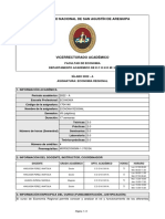 SILABO 470 ECONOMIA REGIONAL Ano 2022 Ciclo A