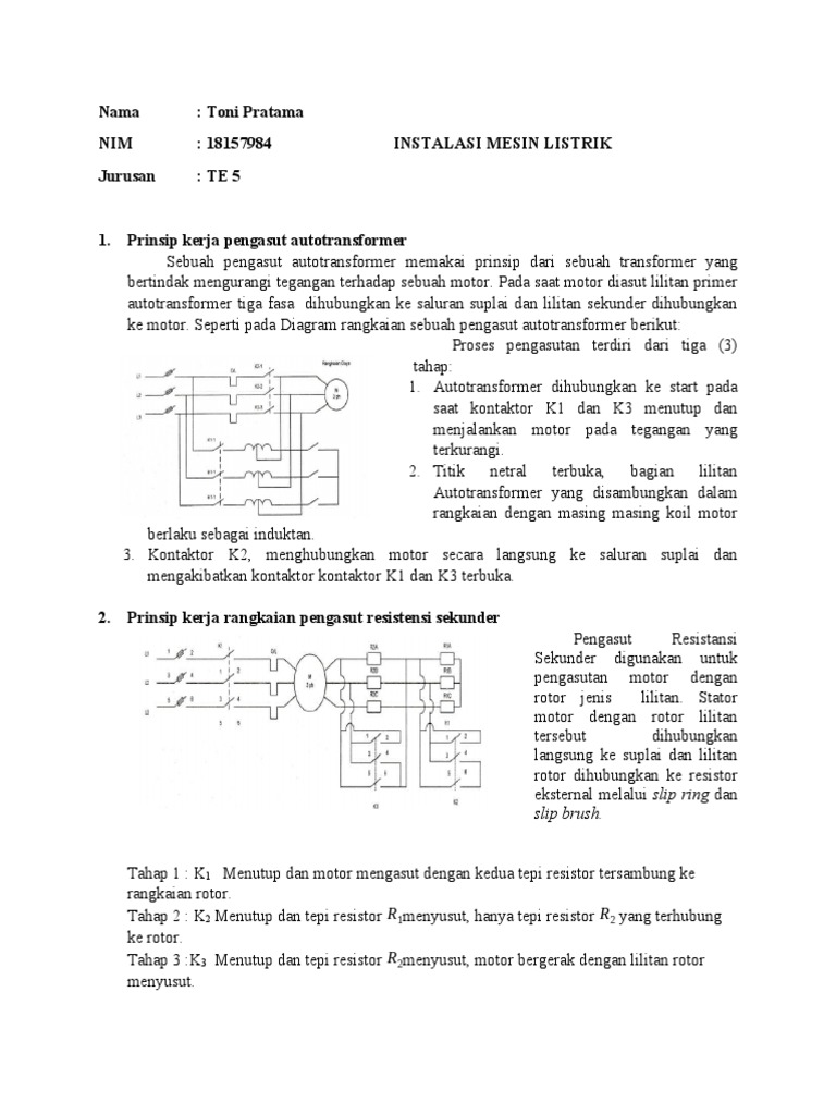 Instalasi Mesin Listrik | PDF