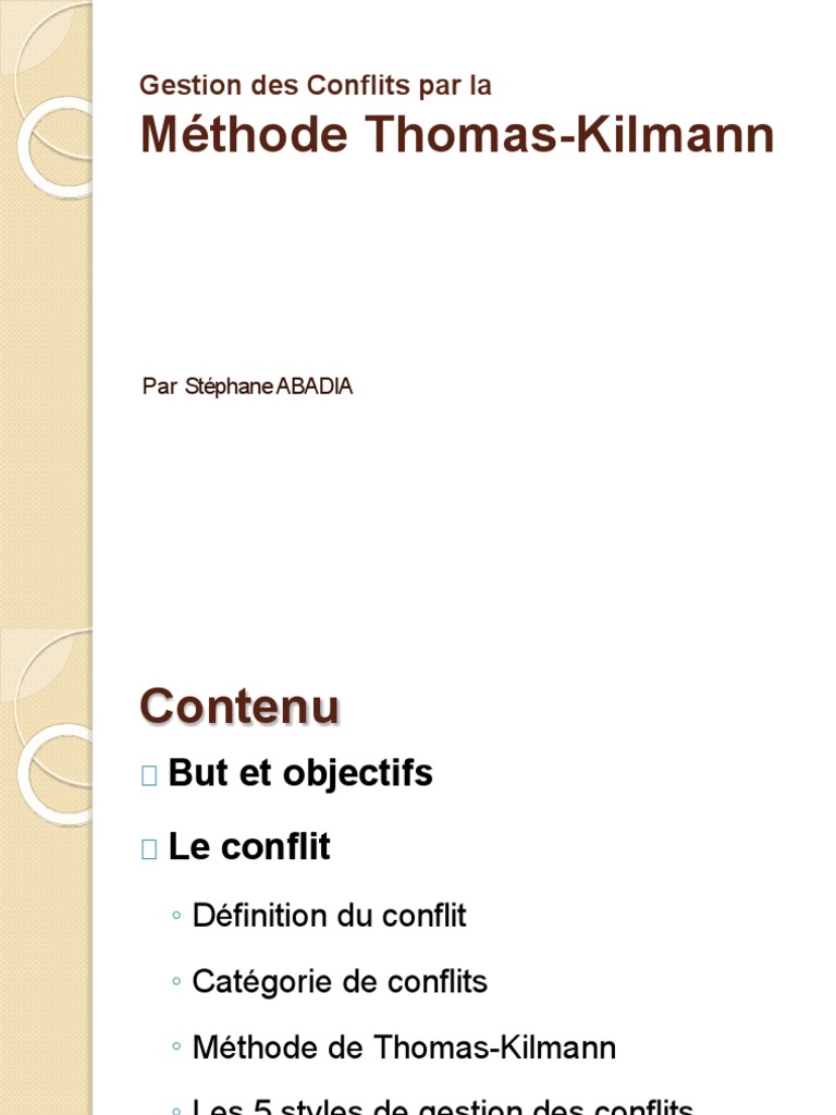 La Gestion Des Conflits | PDF | Résolution de conflit | Négociation