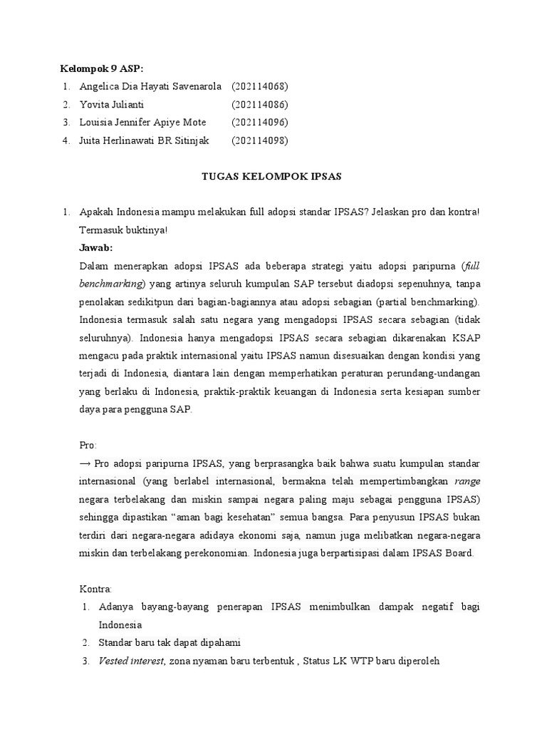 Tugas kelompok ipsas pdf