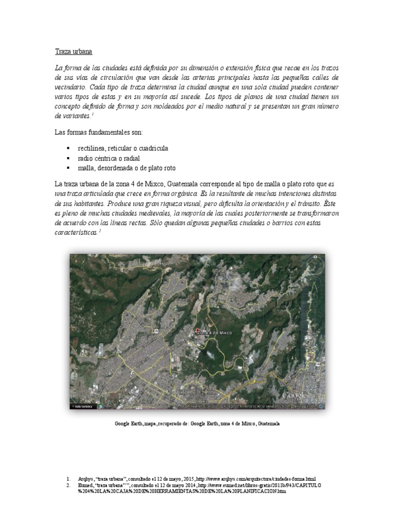 Traza Urbana en Zona 4 de Mixco | PDF | Guatemala