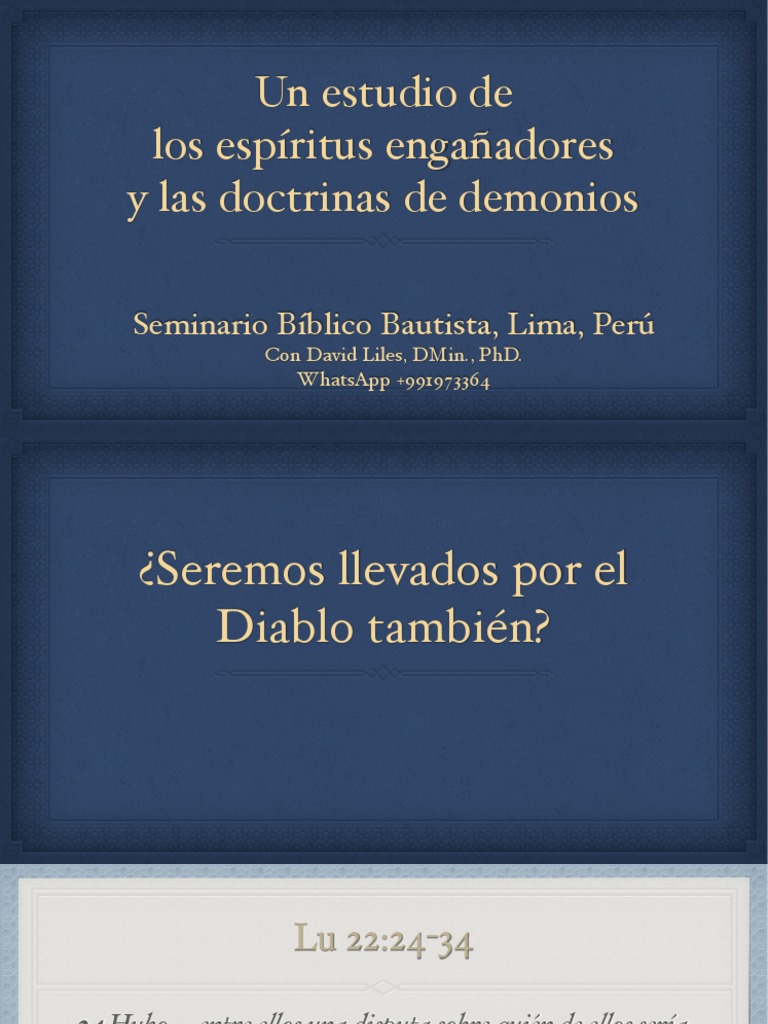 Espiritus Engañadores y Doctrinas de Demonios | PDF | Satán | Jesús