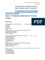 Test Bank For The Essentials of Political Analysis 6th Edition Philip H Pollock Barry C Edwards