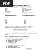 Blood Transfusion Consent Form | PDF
