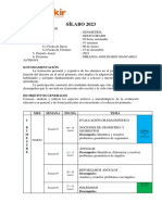 Silabus Geometría - 6to