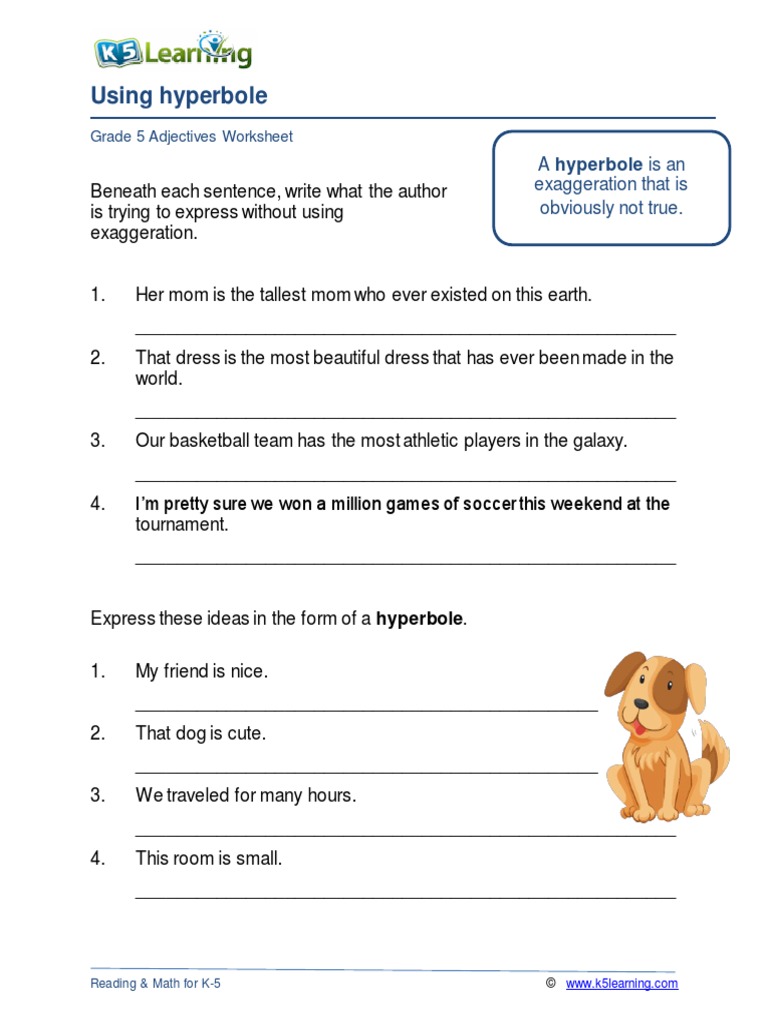 Grade 5 Hyperbole A | PDF