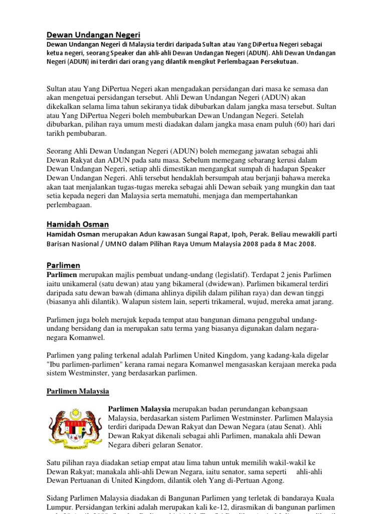 Dewan Undangan Negeri Pdf