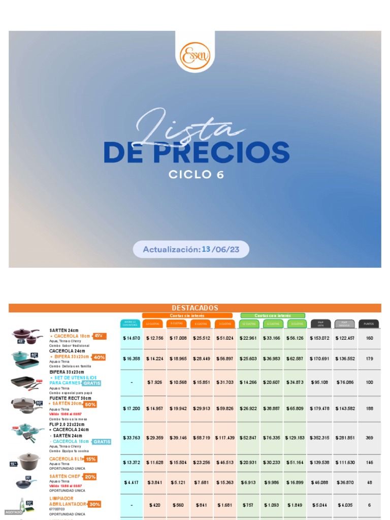 Lista de Precios Junio PDF