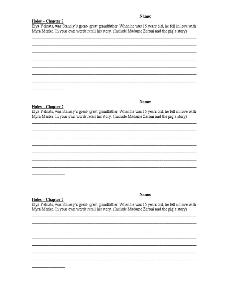 Holes Chapter 7 PDF