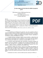 Aplicação Do Fmea em Uma Empresa de Derivados de Milho de Pequeno Porte