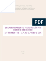 Encaminhamento Metodológico Ensino Religioso 1.° Trimestre - 1.° Ao 6.° Ano E Eja