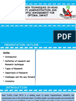 RESEARCH TECHNIQUES IN ROAD SAFETY Corected