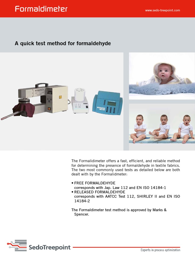 Fast Formaldehyde Testing for Textiles | PDF | Textiles | Formaldehyde