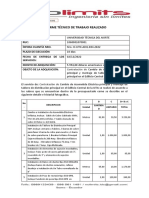 Informe Nolimits de Infima Cambio de Acometida Planta Central 2022