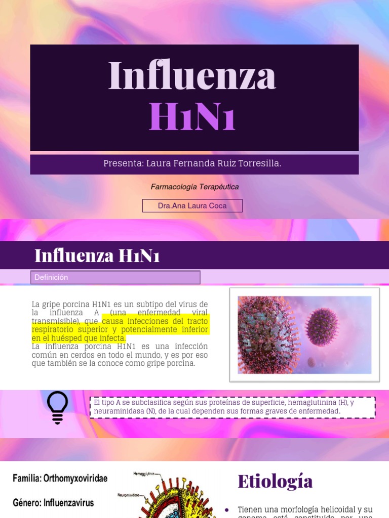 Influenza H1N1 8D | PDF | Influenza | Virus de la Influenza A Subtipo H1 N1