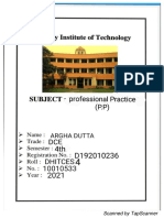 Argha Dutta P.P 0533
