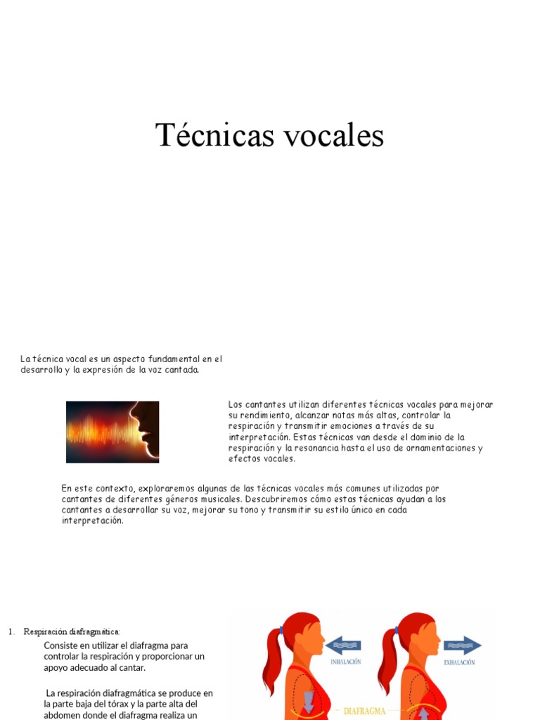 Técnicas Vocales para Cantantes | PDF | Canto | Sonido