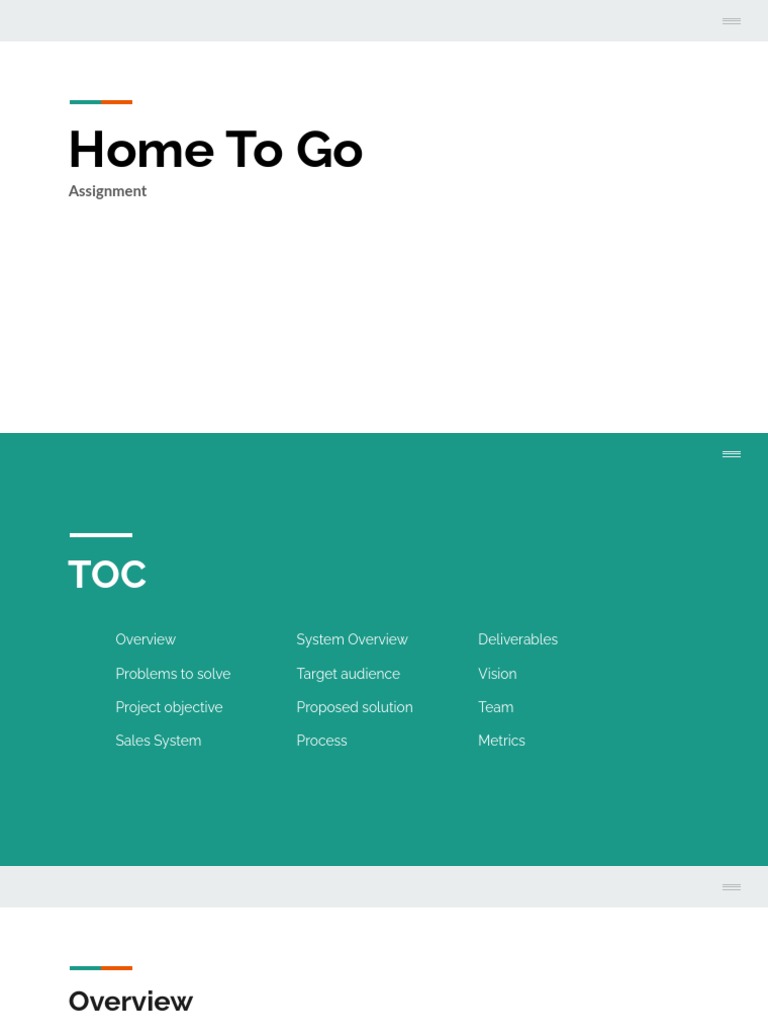 Home To Go Assignment PDF Enterprise Resource Planning
