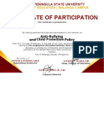 Certificate Participants Signed