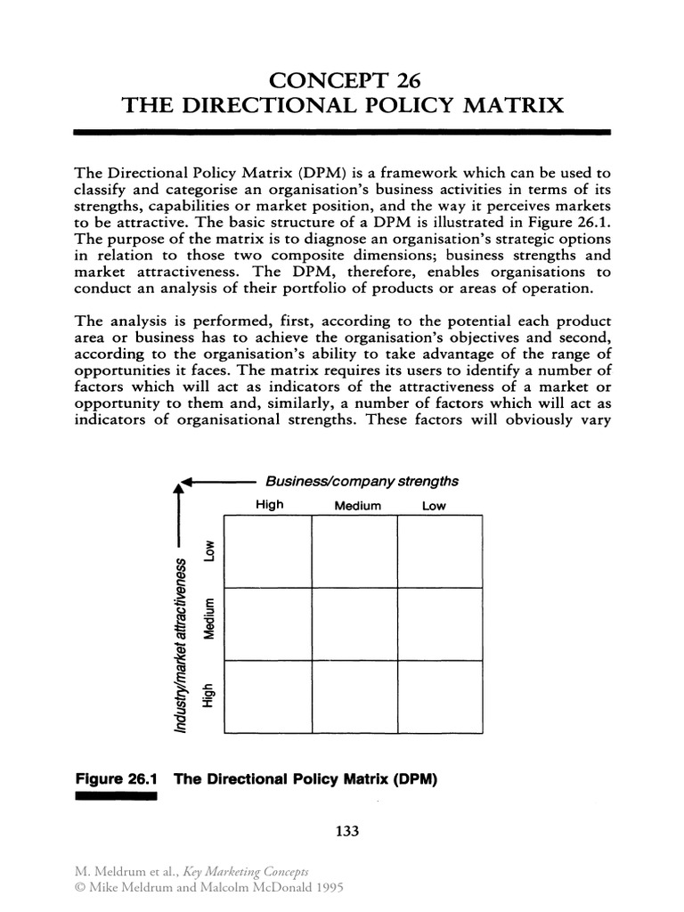 Directional Policy Matrix Explained | PDF | Matrix (Mathematics ...